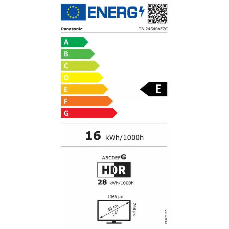 Panasonic TB-24S40A 24 colių HD Ready LED televizorius - juodas
