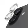 PanzerGlass Hoops Glitter Silver Camera Lens Protector, skirtas iPhone 17 / iPhone 16 / 16 Plus