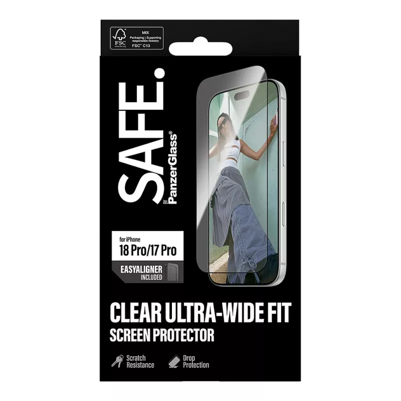 PanzerGlass SAFE. ekrano apsauga iPhone 18 Pro / 17 Pro