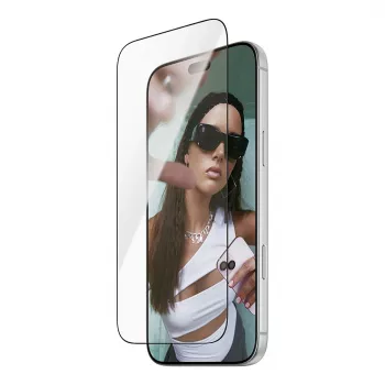 PanzerGlass SAFE ekrano apsauga iPhone 18 Pro Max/17 Pro Max - itin platus grūdintas stiklas, antibakterinis, 9H kietumas