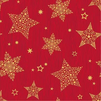 Papstar 88169 raudonos popierinės servetėlės, 2 sluoksnių, 33 x 33 cm, 100 vienetų, FSC sertifikuotos, vienkartinės