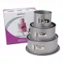 Patisse PAT-03525 Springform Cake Mould Set, 3 vnt. (18/22/26 cm), neprideganti anglinio plieno forma, juoda