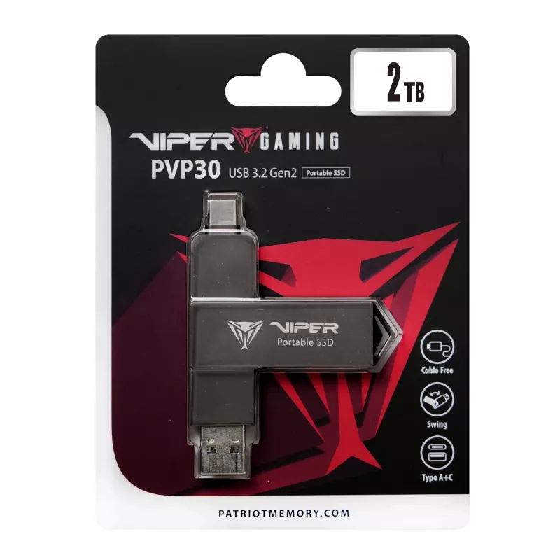 Patriot PVP30 2TB Duo Compact išorinis nešiojamasis SSD