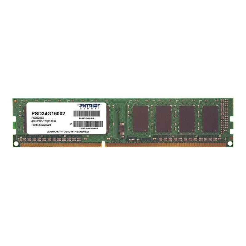 Patriot Signature Line 4GB 1600MHz DDR3 vieno rango stalinių kompiuterių atmintis