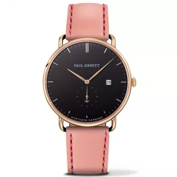 PAUL HEWITT Grand Atlantic vyriškas laikrodis PHTGAGB24M 42mm juodas nerūdijančio plieno tinklelis