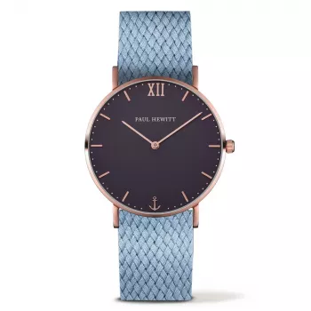 Paul Hewitt Sailor Line Unisex Quartz Watch 39mm Rose Gold Stainless Steel Mesh