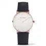 Paul Hewitt Sailor Line Unisex Watch 39mm Rose Gold Stainless Steel White Dial Grey Leather Strap Quartz Ronda 762 PH-SA-RSTW11M