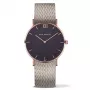 PAUL HEWITT Unisex Watch PH-SA-RSTB25S 39mm Rose Gold Stainless Steel Case White Dial Black Leather Strap