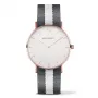 PAUL HEWITT Unisex Watch PSARSTWGRW20S 39mm Rose Gold PVD Stainless Steel White Dial Green Perlon Strap Quartz