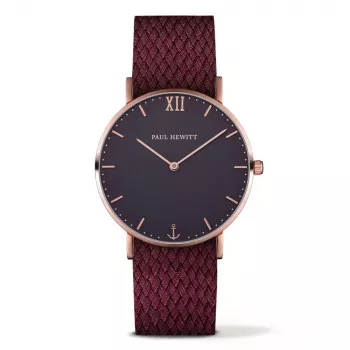PAUL HEWITT Unisex Watch Sailor Line PH-SA-RSTB19S 39mm Rose Gold Stainless Steel Mesh