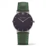 PAUL HEWITT Women's Sailor Line Quartz Watch PHSASSMB12S 36mm Rose Gold Stainless Steel Case White Sand Dial Black Leather Strap