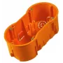 PAWBOL A.0042WPG Gili dviguba įmontuojama dėžutė 60 mm su varžtais, oranžinė