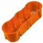 PAWBOL A.0043WPG gilus trigubas 60 mm įleidžiamas elektros dėžutė su varžtais, balta