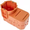 PAWBOL A.0083 gili įleidžiama jungiamoji dėžutė elektronikai, 68 mm skersmens, oranžinė