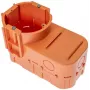 PAWBOL A.0083 gili įleidžiama jungiamoji dėžutė elektronikai, 68 mm skersmens, oranžinė