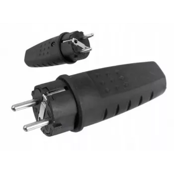 PAWBOL D.3158L LUX nešiojamas guminis maitinimo kištukas 250V 16A IP44 Schuko