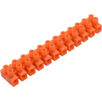 PAWBOL E.4031P 12 polių sraigtinė gnybtų kaladėlė 2.5mm² 450V 24A poliamidas permatomas