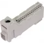 PAWBOL Besraigtė gnybtų juosta LZB E.4136SZ pilka (12 polių, 450V, 24A)