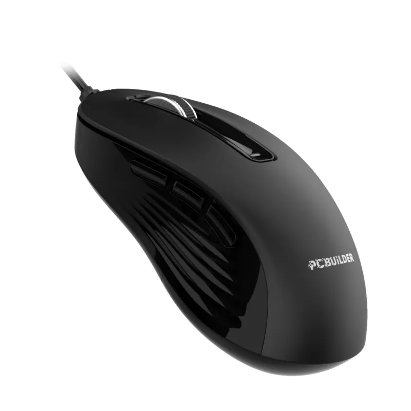 PCBuilder ALPHA tyli laidinė klaviatūra ir pelės rinkinys
