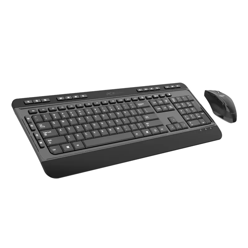 PCBuilder ALPHA tyli belaidė klaviatūra ir pelė