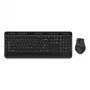 PCBuilder ALPHA tyli belaidė klaviatūra ir pelė