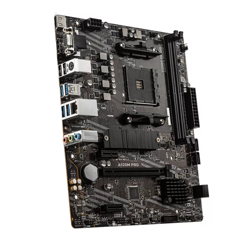 PCBuilder AMD Ryzen 5 5600X LEVEL UP Core Upgrade rinkinys, MSI A520M Micro-ATX, 16 GB DDR4 3600 MHz