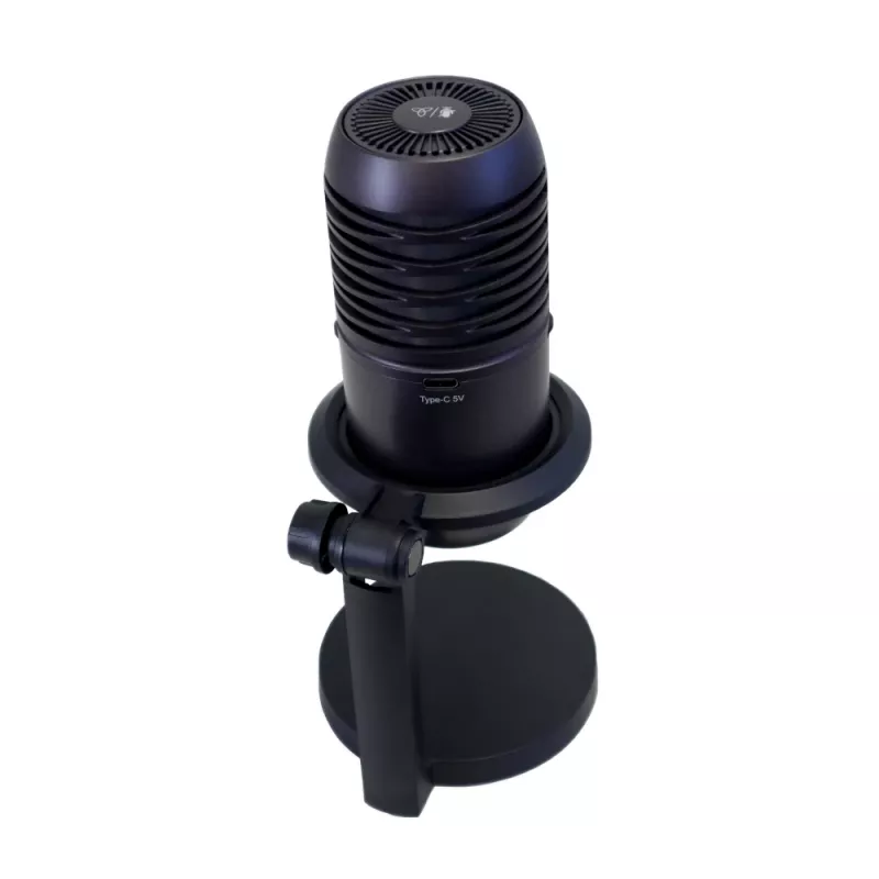 PCBuilder CAST CORE USB žaidimų mikrofonas - kondensatorinis, kardioidinis, RGB, USB-C
