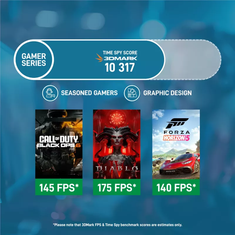 PCBuilder PATHFINDER žaidimų kompiuteris, AMD Ryzen 5 5600XT, Radeon RX 7600 8GB, 16GB DDR4, 1TB NVMe SSD, Windows 11