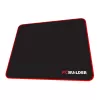 PCBuilder TRACK mažas pelės kilimėlis – audinio paviršius, susiūti kraštai nuo iširimo, neslystanti guminė bazė, 3 mm storio, juodas