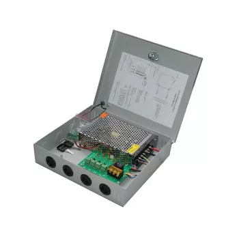 PD Power PCS-120-5M 5 kanalų 12V 10A PTC maitinimo blokas, skirtas CCTV ir LED