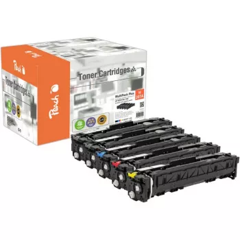 PEACH Toner Spar Pack Plus PT1160, suderinamas su HP 207A - 4 vienetų rinkinys (juodas, žydras, purpurinis, geltonas)