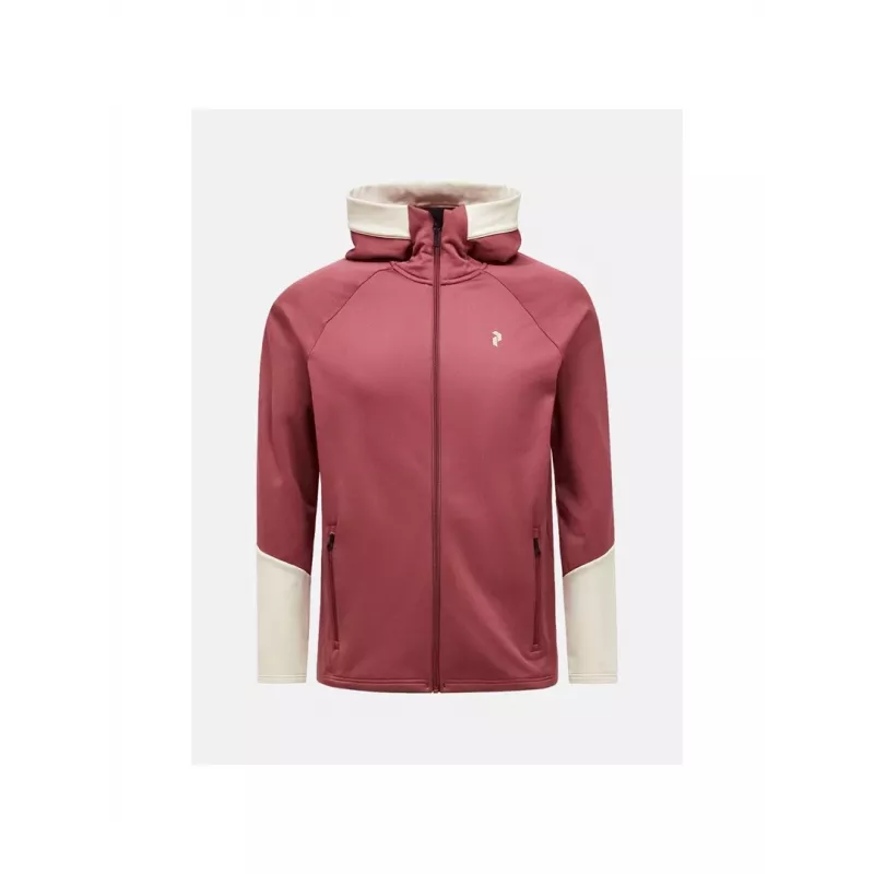 PEAK PERFORMANCE M Rider Essentials Midlayer Zip Hood Men's Red L