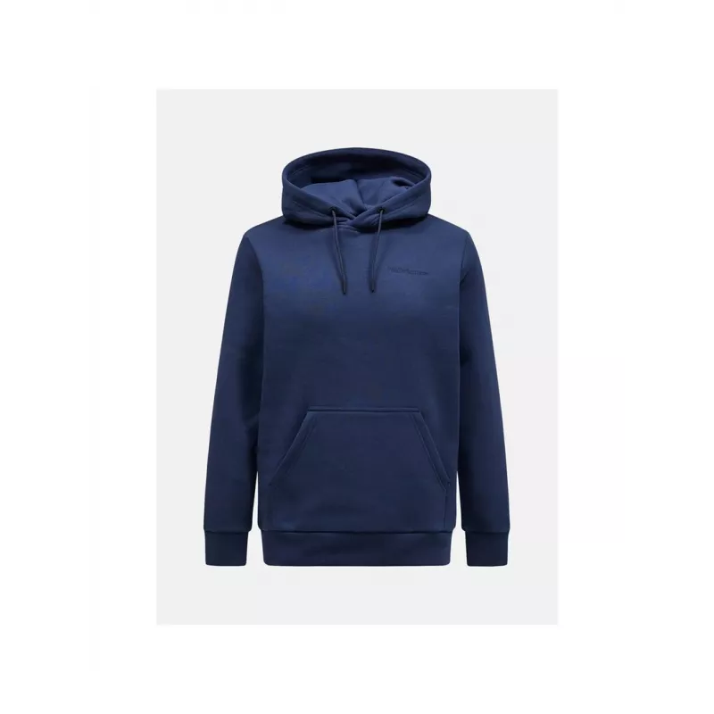 PEAK PERFORMANCE Original Small Logo Hood gobtuvinis megztinis Blue Shadow