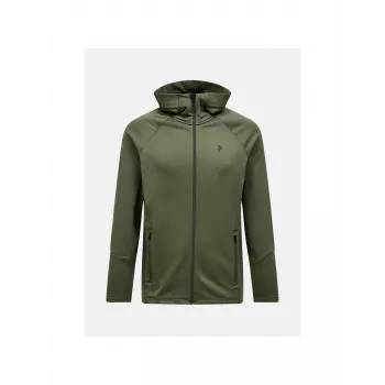Peak Performance Rider Essentials Zip Hood - Pine Needle, Size L