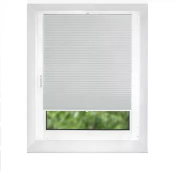 Pearl 70x210 pilka plisuota užuolaida su šilumos izoliacija ir UV apsauga