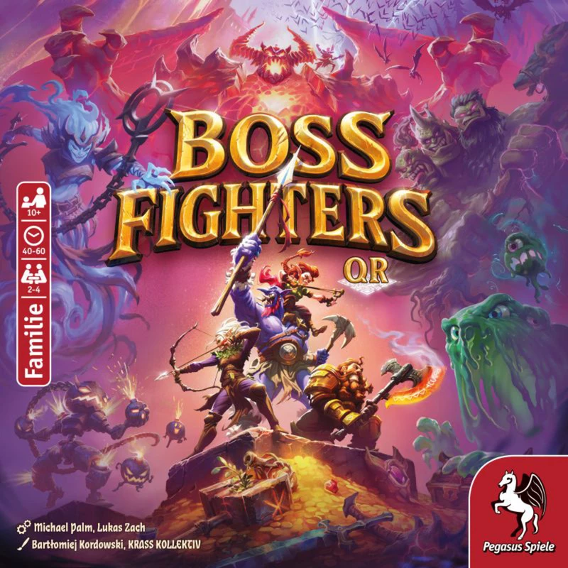 Pegasus Spiele Boss Fighters QR Kooperatyvinis kortų žaidimas (51270G)