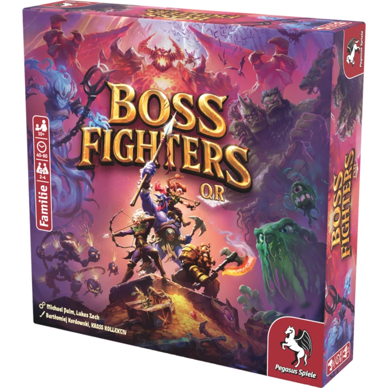 Pegasus Spiele Boss Fighters QR Kooperatyvinis kortų žaidimas (51270G)