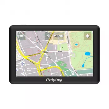Peiying Basic PY-GPS5015 GPS navigacija su 5 colių TFT LCD jutikliniu ekranu, iš anksto įkeltu Europos žemėlapiu, 4 GB atmintimi, 950 mAh baterija