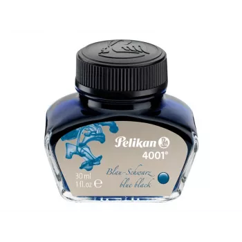 Pelikan 4001 plunksnakočio rašalas, mėlynai juodas, 30 ml stiklinis buteliukas 301028