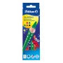 Pelikan 700610 spalvotų pieštukų rinkinys, 6 vnt. (juodas, rudas, žalias, raudonas, violetinis, geltonas)