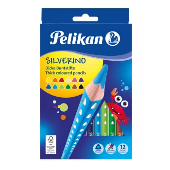 Pelikan 700627 spalvoti pieštukai - 12 skirtingų spalvų rinkinys