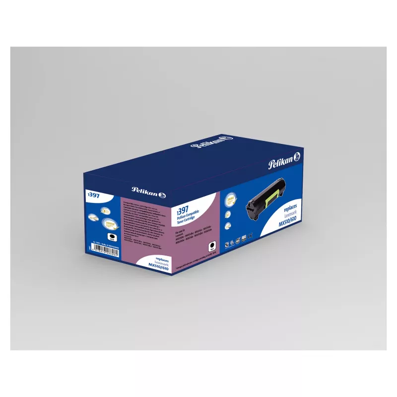 Pelikan suderinama juoda tonerių kasetė, skirta Lexmark 50F2U0E (ypač didelės išeigos, 20 000 puslapių)