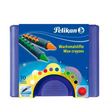 Pelikan K12 vaško pieštukai 10 spalvų kartoninėje dėžutėje 723155