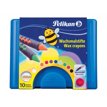 Pelikan K12 vaško pieštukai 10 spalvų kartoninėje dėžutėje 723155