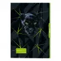 Pelikan Panther piešimo aplankas DIN A3, tvirtas kartonas, UV blizgus, juodas su panteros grafika, 1 vnt. 300004010