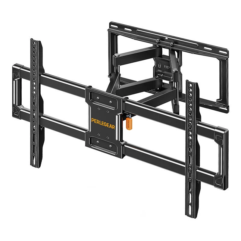 Perlegear PGLF12-EU pilno judesio TV laikiklis sieniniams 42-82 colių televizoriams, 60 kg talpa, juodas