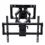 PERLEGEAR PGLF15 Full Motion TV laikiklis 40-86 colių televizoriams, 60 kg talpa, dviguba ranka, juodas