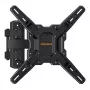 PERLEGEAR PGMF3 Fiksuotas TV laikiklis prie sienos 26-60 colių televizoriams, 45 kg talpa, VESA 75x75 iki 400x400, itin plonas 25 mm profilis, juodas