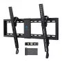 PERLESMITH PSLTK1 Full Motion TV laikiklis 37-82 colių televizoriams, dvigubos šarnyrinės rankos, 60 kg talpa, VESA 200x100 iki 600x400, juodas