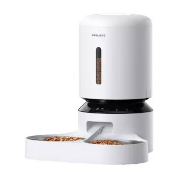 PETLIBRO Granary Food Dispenser su dvigubu dubeniu, WiFi, 5L, baltas